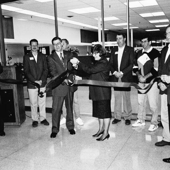 ribbon cutting vintage